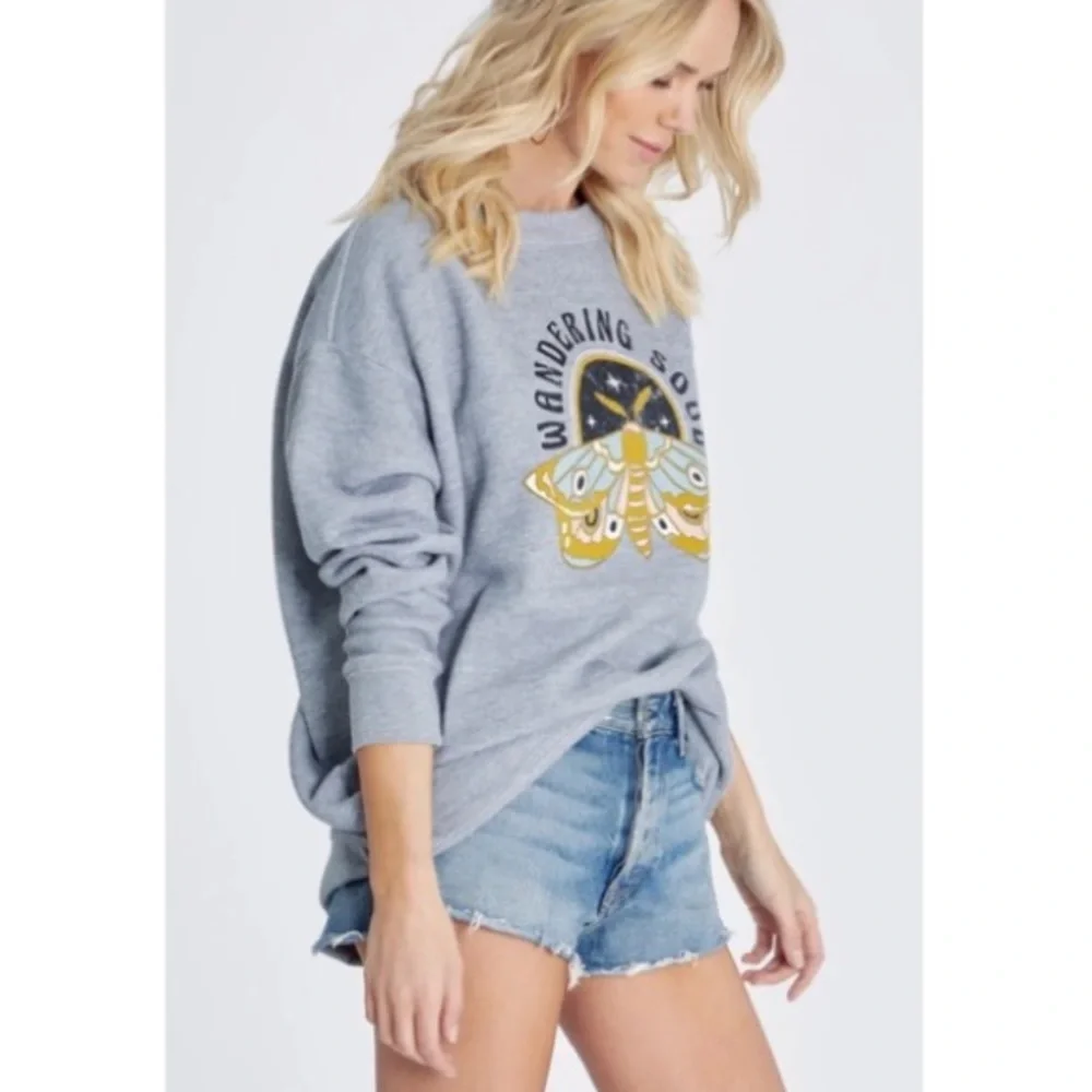 Wildfox Wandering Soul Butterfly Roadtrip Sweatshirt